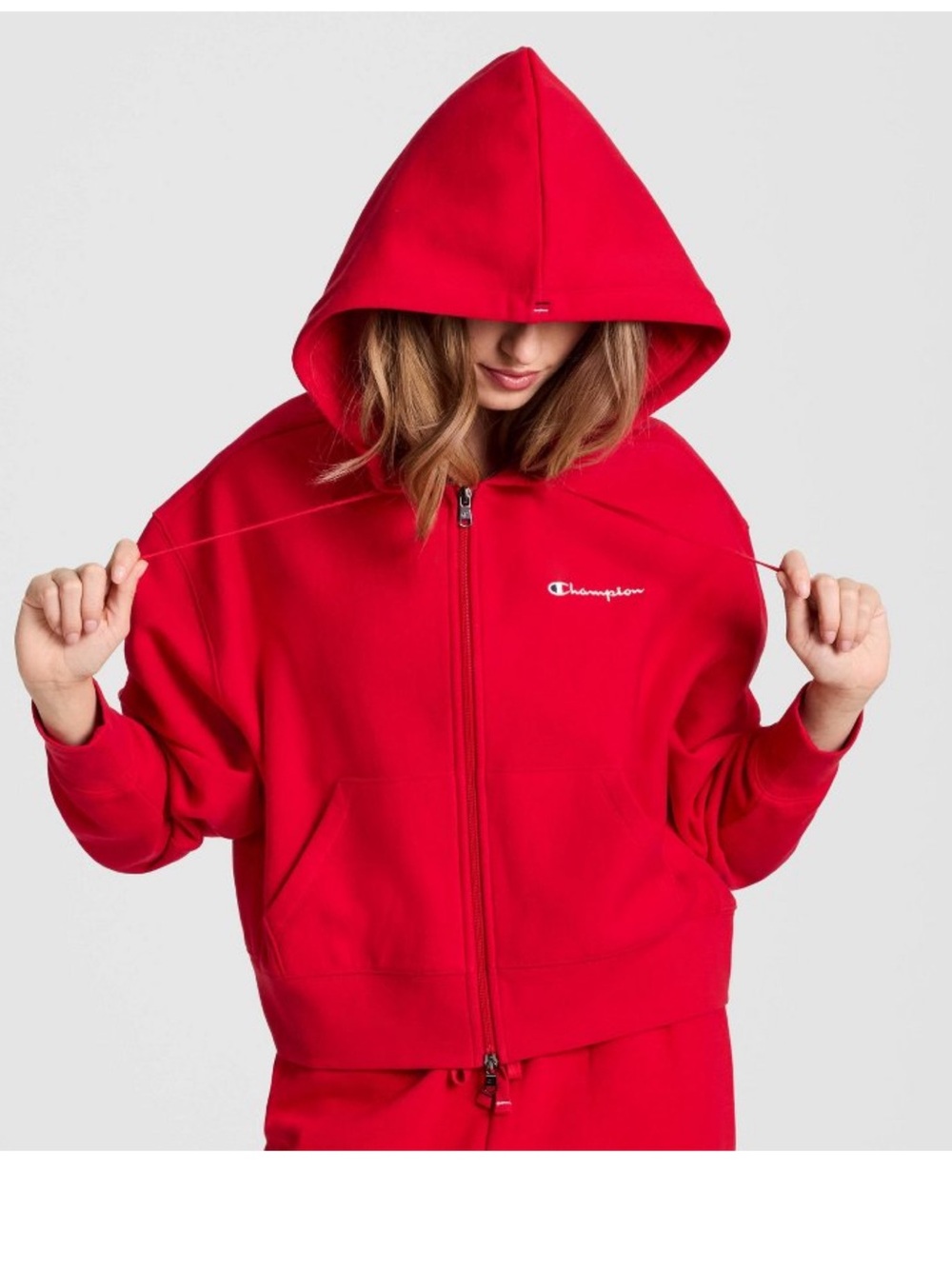 Champion loose-fitting cropped Women’s Hoodie size XXL